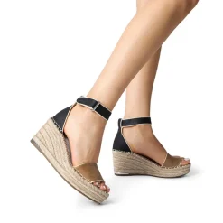 Adjustable Ankle Strap Espadrille Platform Sandals