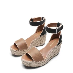 Adjustable Ankle Strap Espadrille Platform Sandals