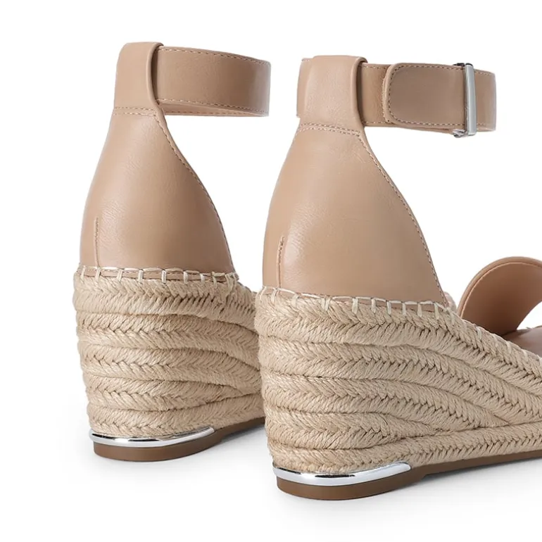 Adjustable Ankle Strap Espadrille Platform Sandals