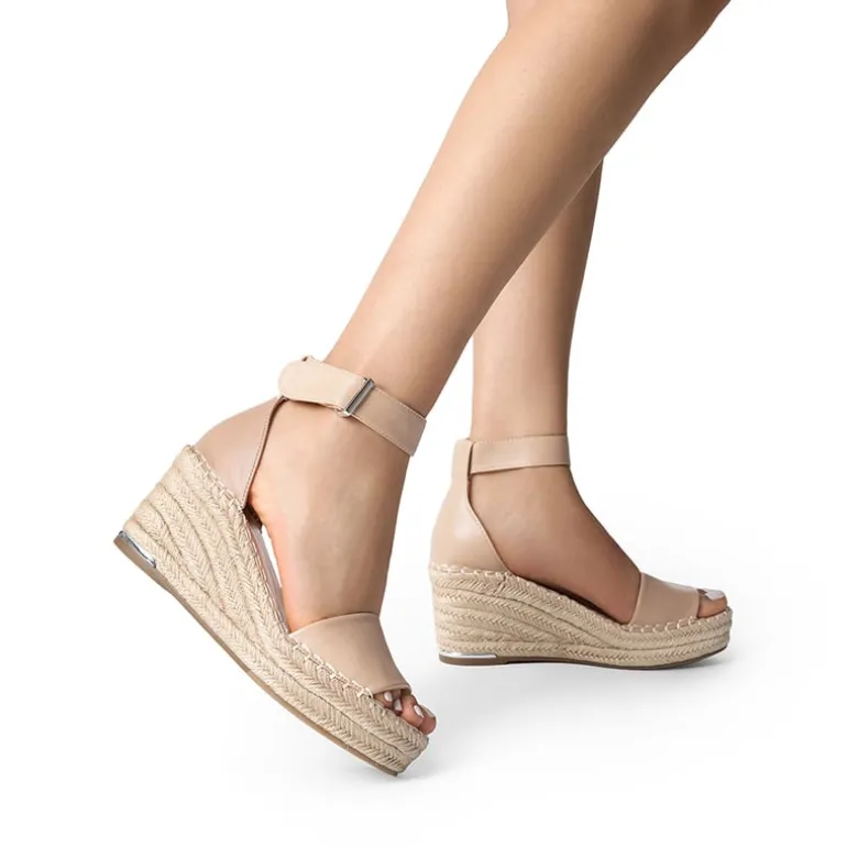 Adjustable Ankle Strap Espadrille Platform Sandals
