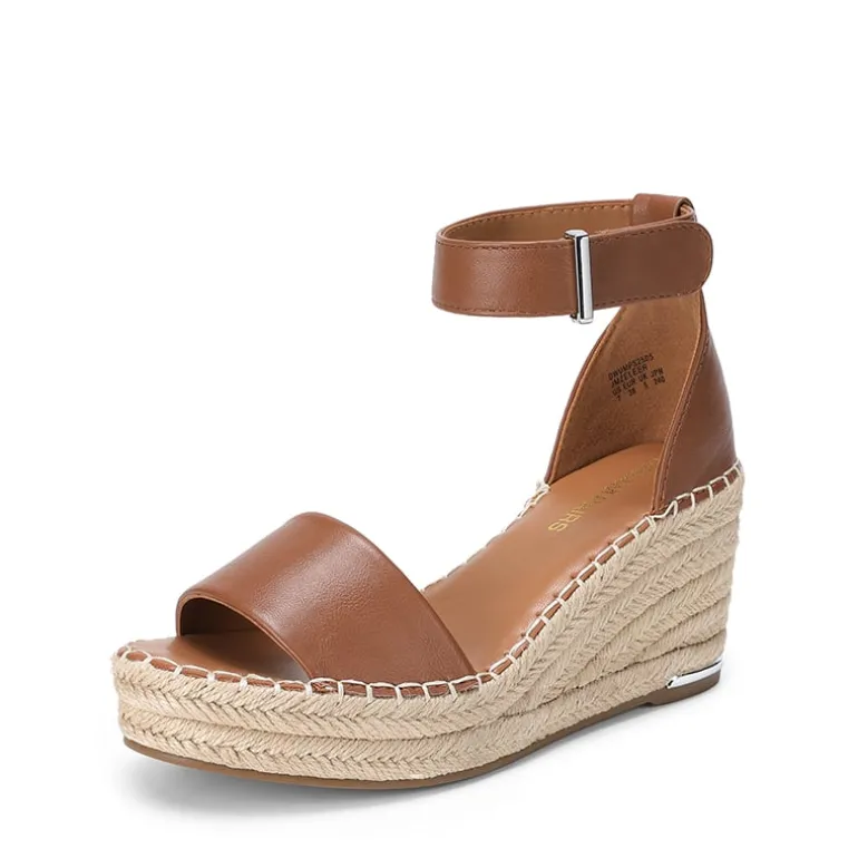 Adjustable Ankle Strap Espadrille Platform Sandals