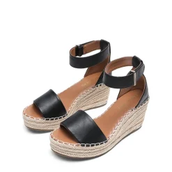 Adjustable Ankle Strap Espadrille Platform Sandals