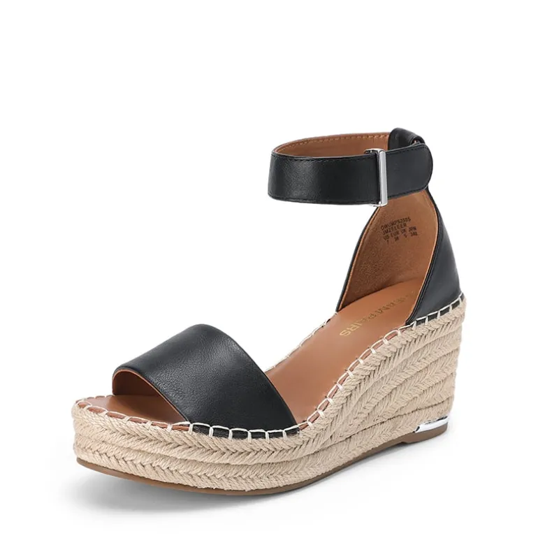 Adjustable Ankle Strap Espadrille Platform Sandals