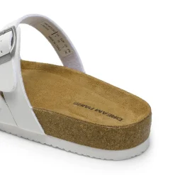 Adjustable Vegan Leather Slide Sandals