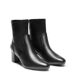 Almond Toe Chunky Ankle Boots