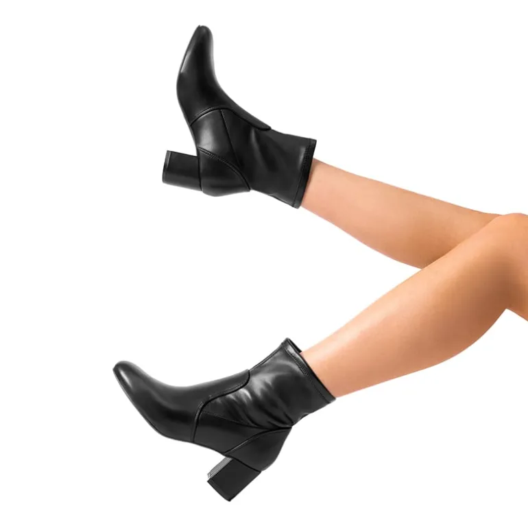 Almond Toe Chunky Ankle Boots