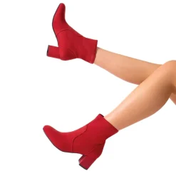 Almond Toe Chunky Ankle Boots