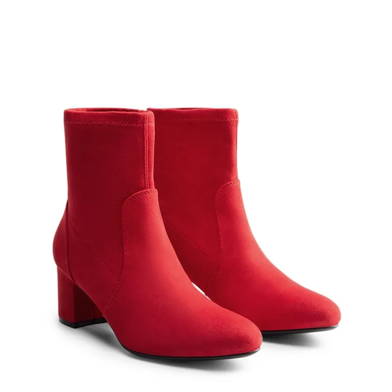 Almond Toe Chunky Ankle Boots