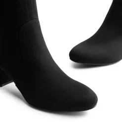 Almond Toe Chunky Ankle Boots