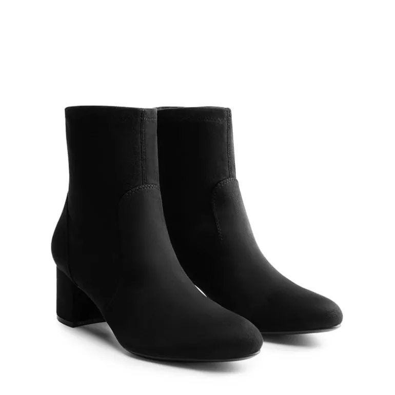 Almond Toe Chunky Ankle Boots
