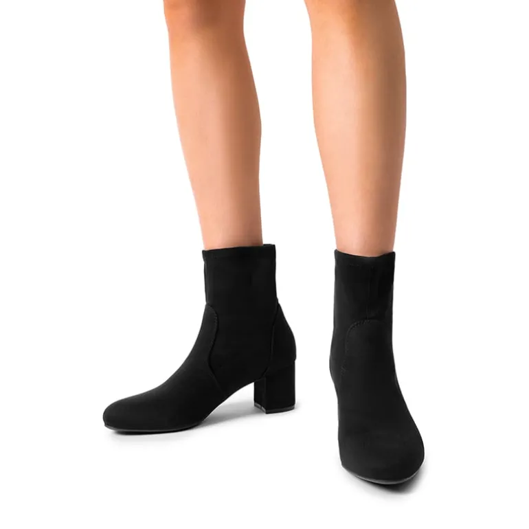 Almond Toe Chunky Ankle Boots