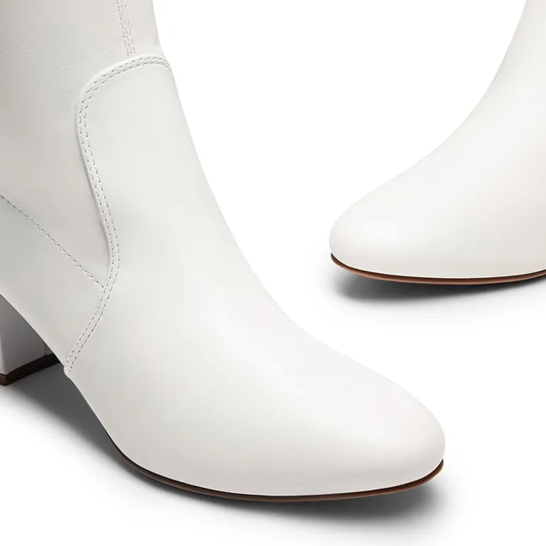Almond Toe Chunky Ankle Boots