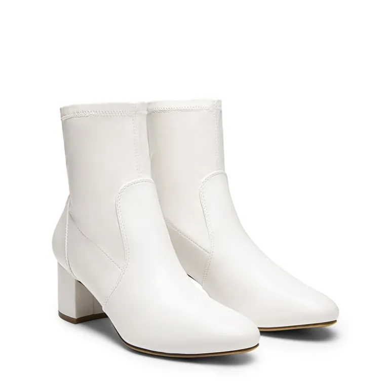 Almond Toe Chunky Ankle Boots