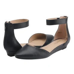 Amiga Ankle Strap Flats Shoes