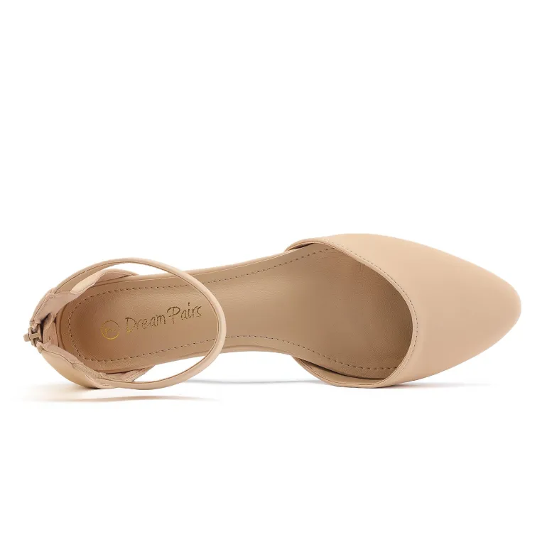 Amiga Ankle Strap Flats Shoes