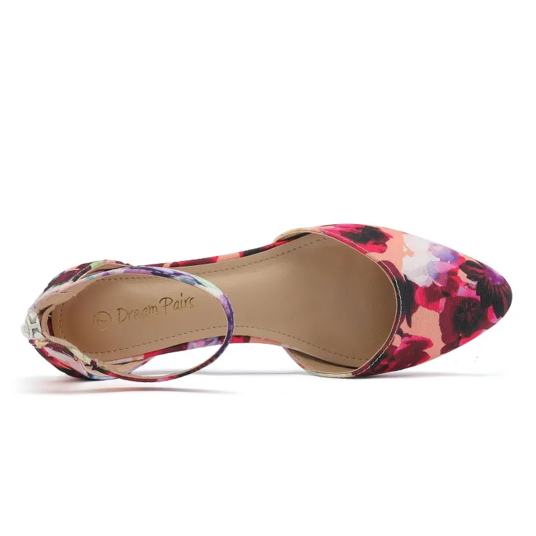 Amiga Ankle Strap Flats Shoes