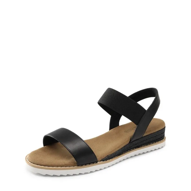 Ankle Elastic Strap Espadrille Flat Sandals