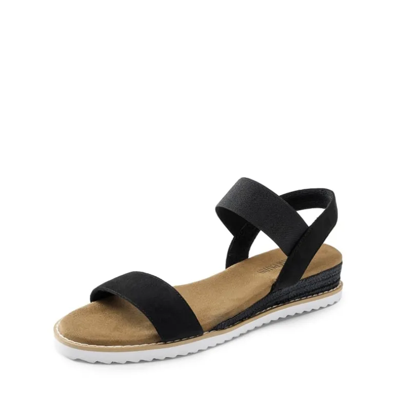 Ankle Elastic Strap Espadrille Flat Sandals