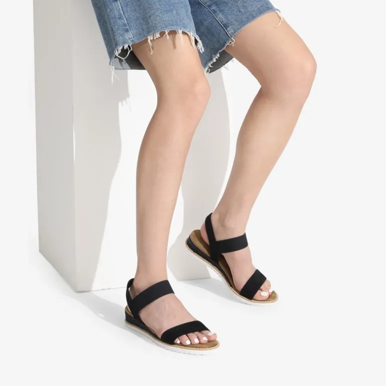 Ankle Elastic Strap Espadrille Flat Sandals