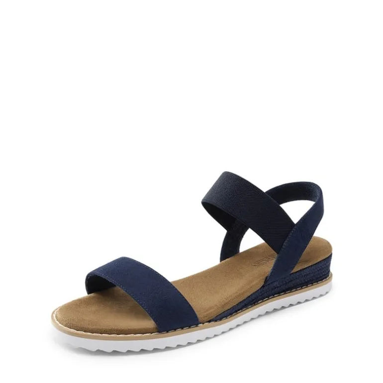 Ankle Elastic Strap Espadrille Flat Sandals