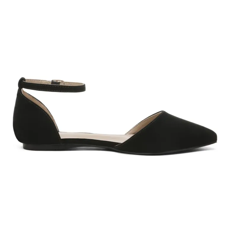 Ankle Strap Ballerina Flats