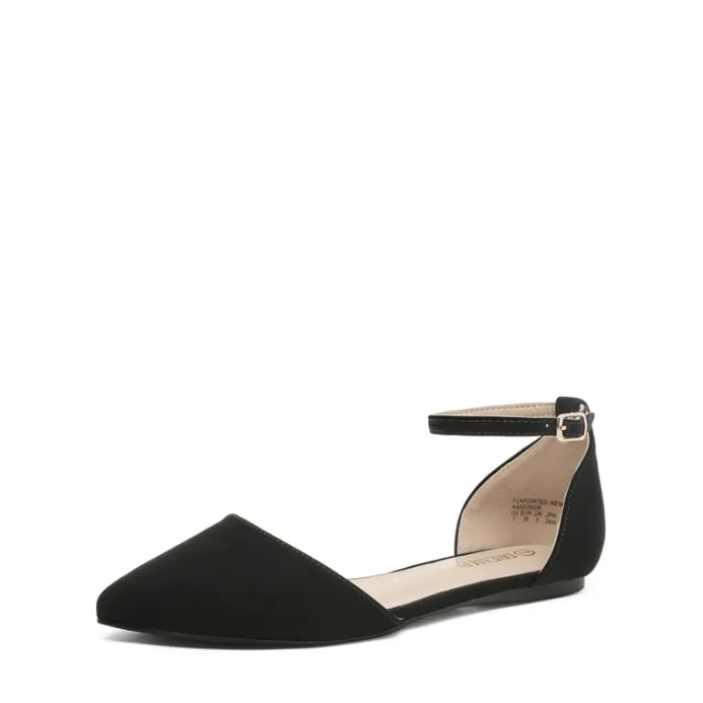 Ankle Strap Ballerina Flats