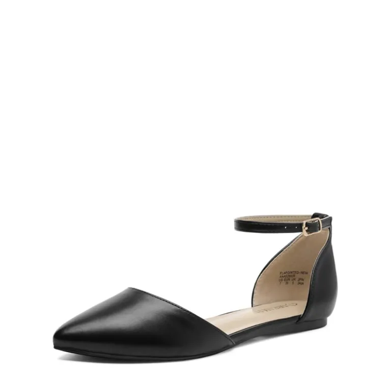 Ankle Strap Ballerina Flats