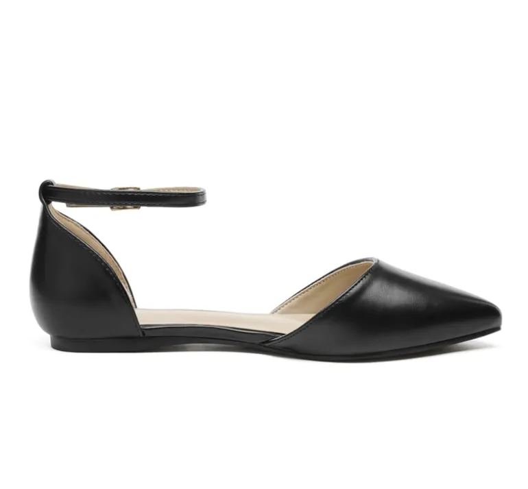 Ankle Strap Ballerina Flats