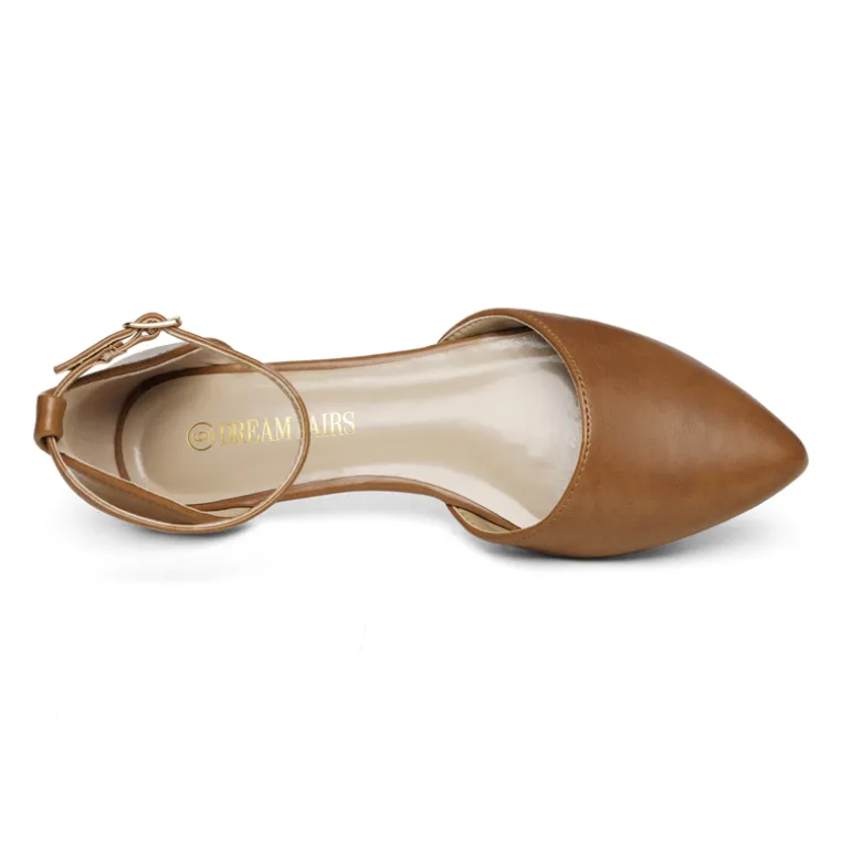 Ankle Strap Ballerina Flats