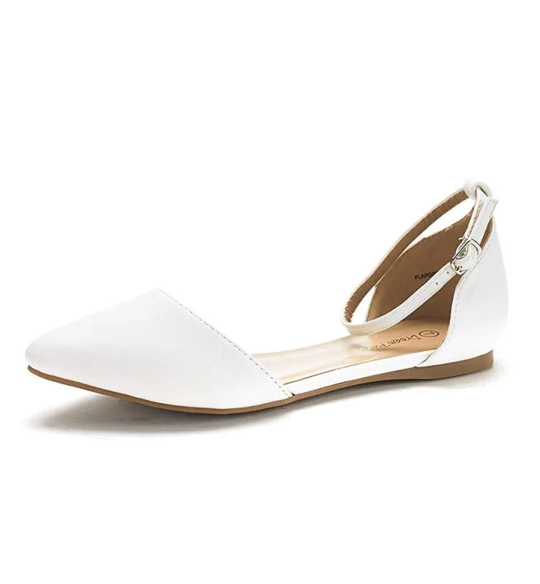 Ankle Strap Ballerina Flats