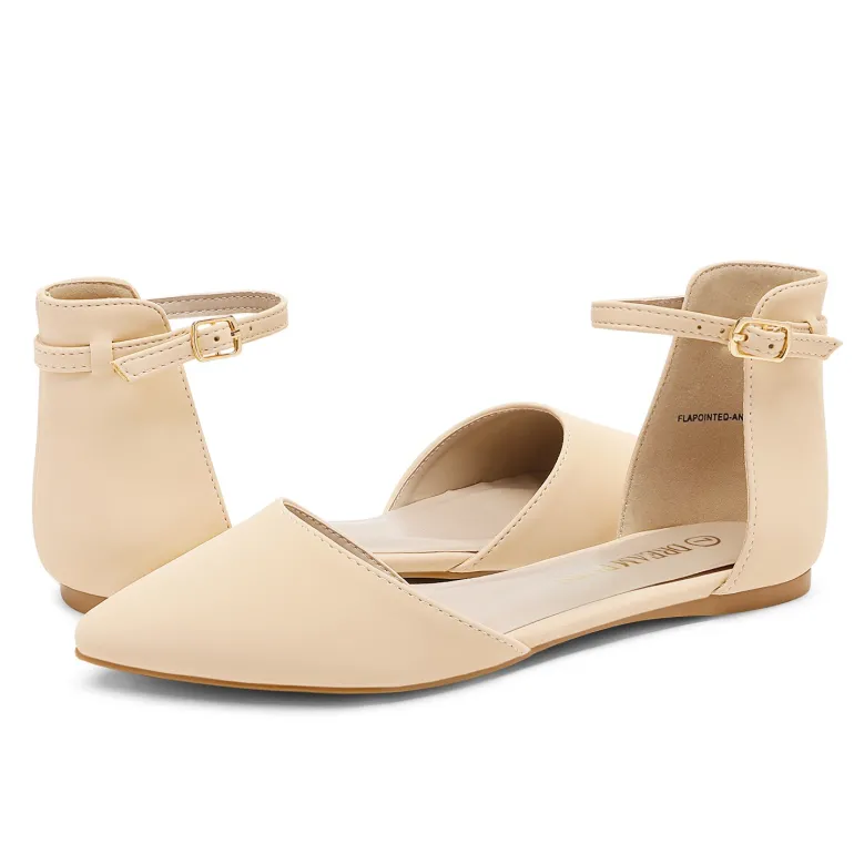 Ankle Strap Ballet Flats