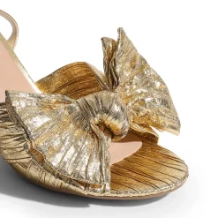 Ankle Strap Bow Block Heel Sandals