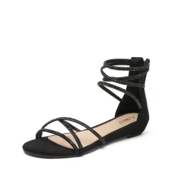 Ankle Strap Classic Low Wedge Sandals