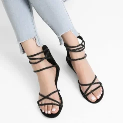 Ankle Strap Classic Low Wedge Sandals