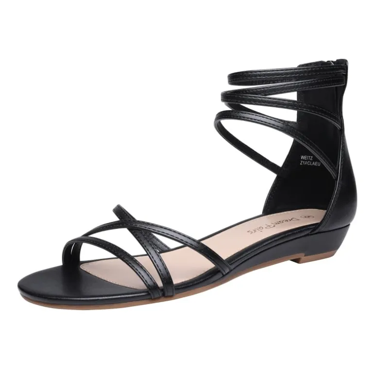 Ankle Strap Classic Low Wedge Sandals