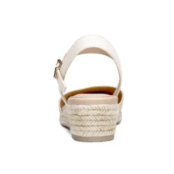 Ankle Strap Closed-Toe Espadrille Wedges