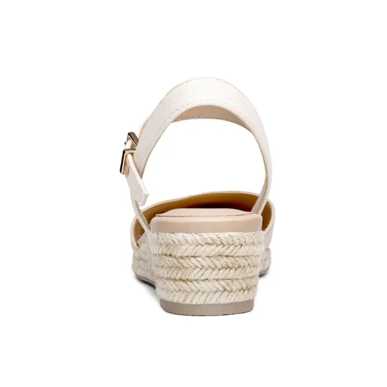 Ankle Strap Closed-Toe Espadrille Wedges