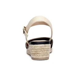 Ankle Strap Closed-Toe Espadrille Wedges