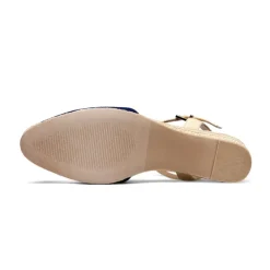 Ankle Strap Closed-Toe Espadrille Wedges