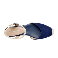 Ankle Strap Closed-Toe Espadrille Wedges