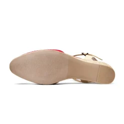 Ankle Strap Closed-Toe Espadrille Wedges