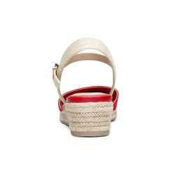 Ankle Strap Closed-Toe Espadrille Wedges