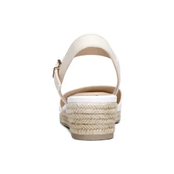 Ankle Strap Closed-Toe Espadrille Wedges
