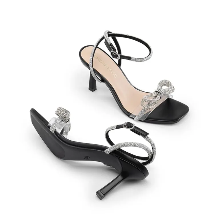 Ankle Strap Crystal Rhinestone Heels