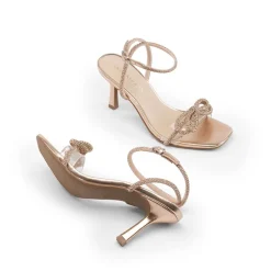 Ankle Strap Crystal Rhinestone Heels