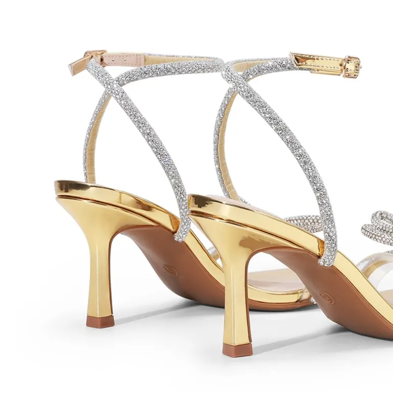 Ankle Strap Crystal Rhinestone Heels