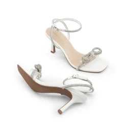 Ankle Strap Crystal Rhinestone Heels