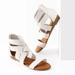 Ankle Strap Elastic Sandals