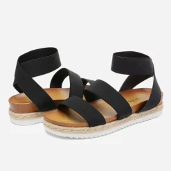 Ankle Strap Espadrille Platform Wedges