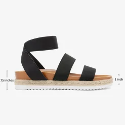 Ankle Strap Espadrille Platform Wedges